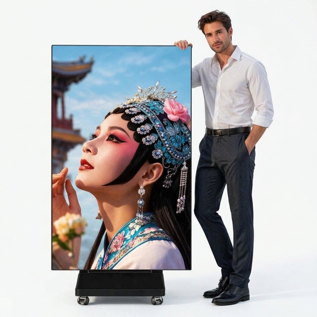 1920X1280mm P2 P2.5 P3.076 P4 Floor Standing Digital Signage LED Display Cloud-Based CMS for Shopping Mall Advertising Poster