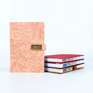 Agenda Planner A5 Personalizzata con Blocco Note Floreale e Lucchetto, Colore Rosa - Fornitore Gold - Product Image 1