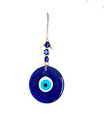 Fait à la main turc mauvais œil pendentifs grande taille bohème tenture murale ornement bonne chance jardin décor à la maison avec format de corde