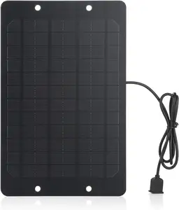 Giá rẻ 5V 2 Wát xách tay đa chức năng nhựa trường hợp phí ngoài trời Battery Charger Mono Poly panel năng lượng mặt trời với USB nữ cổng