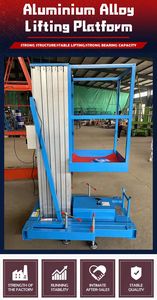 <span class=keywords><strong>Precio</strong></span> de fábrica: Plataforma elevadora eléctrica de un solo mástil de 6M, 8M, 10M, de aleación de aluminio, para elevación de personas, andamio eléctrico. - Product Image 5