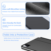 Étui de protection pour clavier magnétique avec pavé tactile intégré et rétroéclairage pour iPad 11e génération A16 Air 11 M3 Air4 Air5 Pro 11 12.9
