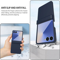 Étui pliable magnétique effet peau pour Samsung Galaxy Z Flip 8 7 6 5, protection intégrale de la charnière, antichoc, avec protection d'écran en verre trempé