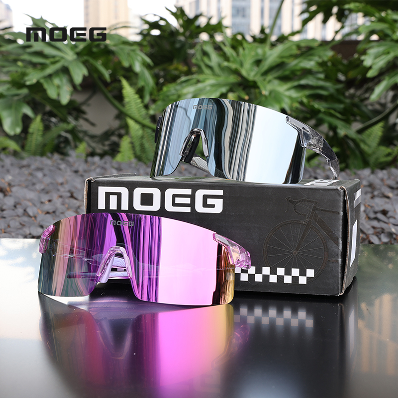 MOEG Electroplated Lenses Sunglasses Half Frame