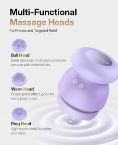 2025 Nieuwe Aanwinst Thuisgebruik Lichaamsafslankingsmassageapparaat Diepe Weefselpercussie 3D Roterende Massageapparaat - Product Image 4