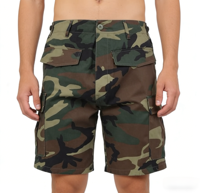 Pantalon court cargo tactique en coton camouflage multi-poches pour hommes, logo personnalisé, ISO CE