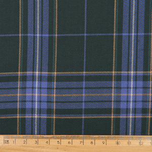 Low MOQ Durable Herringbone Yarn Dyed Check Fabric Soft <strong>Blue</strong> Tone Tartan Rayon Polyester <strong>Material</strong> for Kids School Wear - Product Image 6