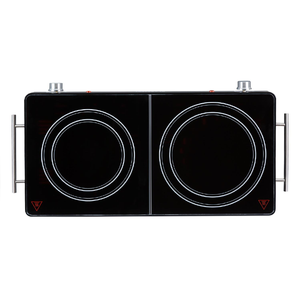 Customization Household Cooking Glass Ceramic Electric Stove Portable Countertop Burner Double Infrared <strong>Cooker</strong> - Product Image 2