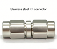 Connecteur coaxial SSMA-JJG1 mâle-mâle, adaptateur direct en acier inoxydable, 50 Ohm, 10 MHz-26,5 GHz, haute fréquence, faible VSWR, micro-ondes RF
