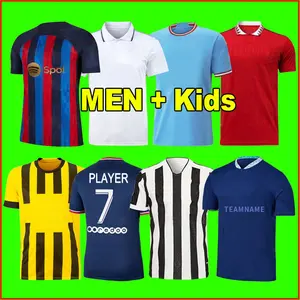 Wholesale 21/22 New Season Soccer Jersey Football Shirts quick dry Breathable Stripe Thailand Quality Soccer Jersey For Men