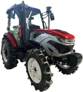Qingdao Lezi 50hp 60hp 70hp 100hp 4x44wd BERJALAN 4x4 traktor kompak 4wd pertanian Mini