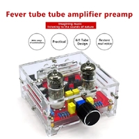 ZYSY XH-A201 HiFi 6J1 Classe A Préamplificateur à Tubes à Gaz Complet avec Châssis en Acrylique