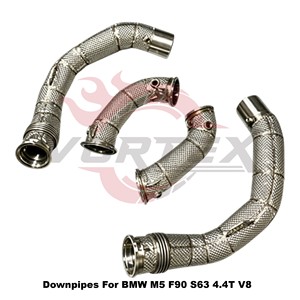Tuberías de Escape Turbo con Protección Térmica Vortex SS304 para BMW M5 F90 S63 4.4T V8, Sistema de Escape de Alto Rendimiento de Ajuste Directo - Product Image 2