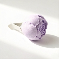 Diffuseur d'arômes en céramique violette pour grille d'aération de voiture, pierre parfumée, huile essentielle, désodorisant, décoration d'intérieur