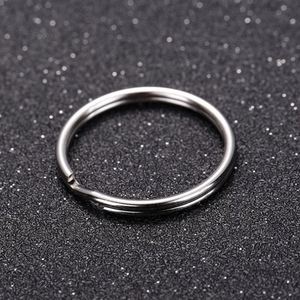 พวงกุญแจวงกลมเหล็กชุบนิกเกิลแบบวงแหวนสำหรับทำพวงกุญแจ DIY - Product Image 3