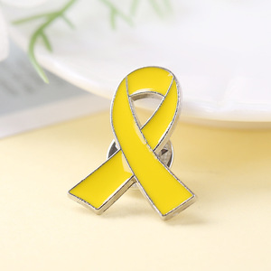 Broche en alliage avec ruban et nœud blanc pour la sensibilisation, cadeau unisexe, accessoire de mode et bijoux - Product Image 2
