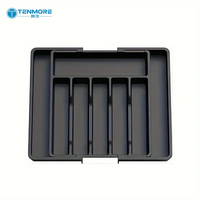 Organizador de Cubiertos Expandible y Versátil, Bandeja Ajustable para Cajón de Cocina para Utensilios y Herramientas