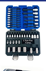 Juego de Herramientas American Blue Dot Tools de 43 Piezas, Serie <span class=keywords><strong>E</strong></span> en Forma de Flor, Juego de Llaves de Destornillador de Seis Puntas Extendidas Serie T - Product Image 2