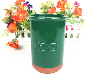 <span class=keywords><strong>Refroidisseur</strong></span> à <span class=keywords><strong>vin</strong></span> <span class=keywords><strong>en</strong></span> céramique classique <span class=keywords><strong>en</strong></span> <span class=keywords><strong>terre</strong></span> <span class=keywords><strong>cuite</strong></span> émaillée vert partiellement, seau à <span class=keywords><strong>vin</strong></span> pour la décoration <span class=keywords><strong>de</strong></span> la maison, organisateur, pot, planteur ou <span class=keywords><strong>refroidisseur</strong></span> à <span class=keywords><strong>vin</strong></span> - Product Image 4