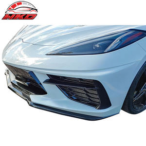 Lèvre de pare-chocs avant pour Chevrolet Corvette C8 2020-2025 Style Z51 Texture noire 3 pièces Diffuseur PP Protection de menton - Product Image 2