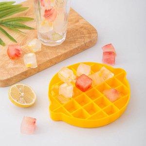 Lemon Ice Cube Tray Silicone Mold With Lid For DIY Ice Cubes Blue Red Yellow Color Options - Product Image 2
