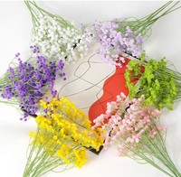 YL Grosir Bunga Buatan Sutra Gypsophila Langit Berbintang Buket Bunga Tunggal 62CM Berbagai Warna Pengiriman Cepat untuk Fotografi Pernikahan