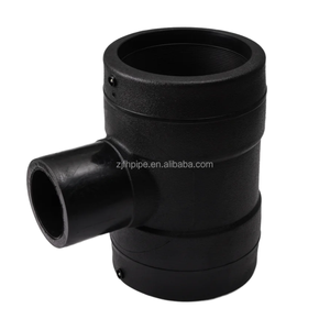 אביזרי אלקטרופיוז'ן שחורים PN20 PE100/80 	 טי DN200 200 מ\\\"מ 	 אביזרי צנרת מפלסטיק - Product Image 1