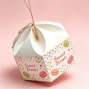 Boîte à dessert en papier kraft carrée jetable de grande taille avec séparateurs pour biscuits, pâtisseries sucrées, beignets, produits congelés - Product Image 2