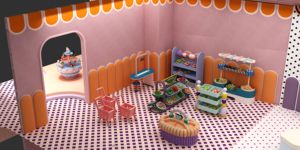 Aire de jeux intérieure souple pour enfants Hotel <span class=keywords><strong>Club</strong></span> Coin de jeu pour enfants Ensemble de meubles de maison de jeu de supermarché - Product Image 2