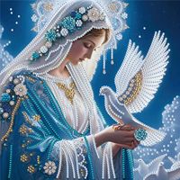 Kit de Peinture Diamant 5D Carrée DIY Faite à la Main, Motifs Étoile, Lune, Déesse, Petit Cheval, Baoli, Alien, Décoration Artistique, Jouet Puzzle