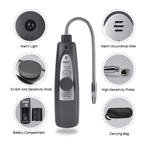 Rilevatore di perdite di gas refrigerante per auto, elettronica automobilistica, rilevamento perdite di freon e alogeni per climatizzatori - Product Image 1