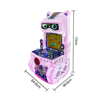 Machine de jeu d'arcade pour enfants - Jeu vidéo interactif à monnayeur en acier inoxydable avec garantie de 1 an en anglais