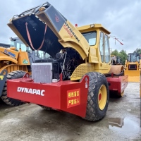 Rouleau compresseur vibrant à tambour unique Dynapac CA602D d'occasion, 20 tonnes, compacteur de sol d'occasion, d'origine suédoise, pour autoroute