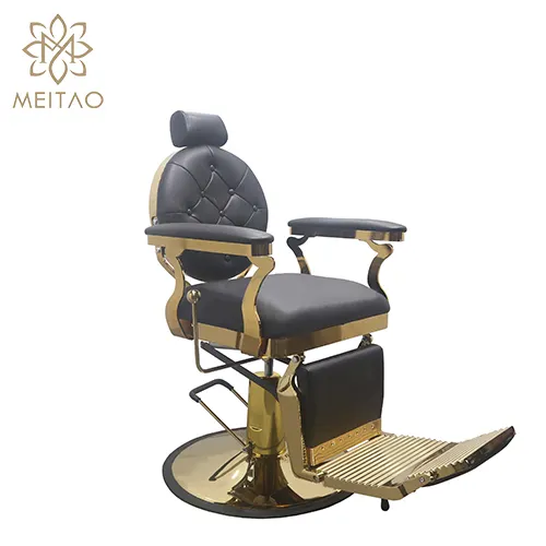 Hot Sale Modern Durable Comfortable PU Leather Reclining Hydraulic Man Barber Chair