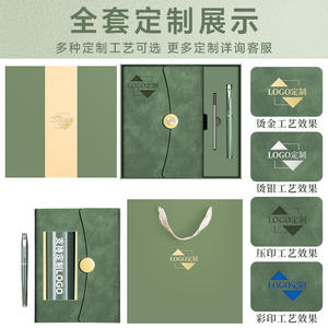 ชุดของขวัญสมุดบันทึกธุรกิจหนัง PU ลายพระจันทร์ พร้อมเข้าเล่มแบบเย็บด้าย ปรับแต่งได้ พิมพ์ซิลค์สกรีน - Product Image 2