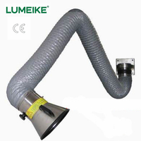 Bras d'extraction de fumée universel flexible LUMEIKE en acier inoxydable personnalisé, bras d'évacuation de soudure, diamètre 160 mm, longueur 2-4 m, CE
