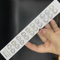 Perles d'eau douce naturelles blanches en forme de cœur de 10-11 mm, perles en vrac pour la fabrication de bijoux