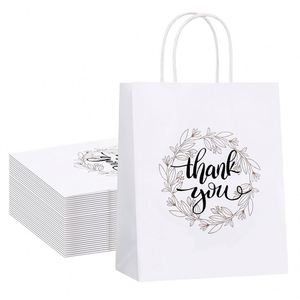 Eco-friendly Custom Art Paper Shopping Bag Cotton Durable Embossed for Shoes <b>Socks</b> Supermarket Fur Exhibitions Office Ribbon - Product Image 3