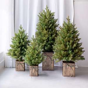 Mini Árbol de Navidad de Mesa con Luces LED y Base Fina para Decoración del Hogar y Escritorio, Artículos de Decoración Navideña - Product Image 1