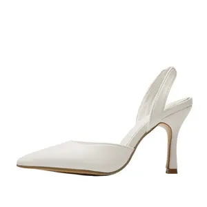 Moda Semplice Nuova Punta Testa Scarpa Tomaia In <span class=keywords><strong>Pelle</strong></span> <span class=keywords><strong>Tacco</strong></span> Sottile Donne s Highheeled <span class=keywords><strong>Sandali</strong></span> - Product Image 1