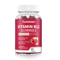 Gummies énergétiques pré-entraînement en gros SPL OEM sous marque privée, suppléments de vitamine B12 en forme d'ours 5000mg, gummies de vitamine B12