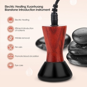 Mini Masajeador Facial Gua Sha de Piedra Bian, Portátil, Piedra Caliente Natural, Máquina Eléctrica de Guasha para Lifting Facial - Product Image 3