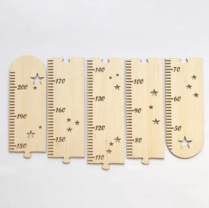 Righello a stella per bambini con motivo a stella in <span class=keywords><strong>legno</strong></span> per bambini con righello per la crescita di altezza per bambini - Product Image 6