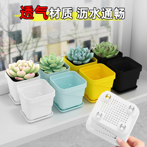Macetas para Suculentas Qinfeng de 7.5cm X 8cm X 3cm, Macetas de Escritorio para Jardinería en Casa, Mini Contenedores para Cactus y Suculentas - Product Image 2