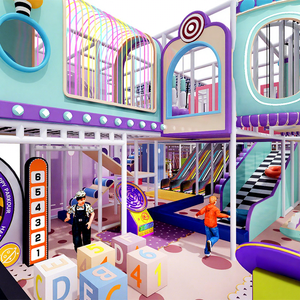 Parque de Aventuras Personalizado de 500 Metros Cuadrados, Laberinto Comercial, Área de Juegos <span class=keywords><strong>Infantil</strong></span>, Equipo de Juego Suave, Parque <span class=keywords><strong>Infantil</strong></span> Interior para Niños - Product Image 1