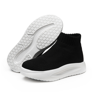 <span class=keywords><strong>Zapatillas</strong></span> deportivas personalizadas para niños y <span class=keywords><strong>niñas</strong></span>, zapatos de calcetín a la moda, informales, para caminar y correr, color negro - Product Image 2