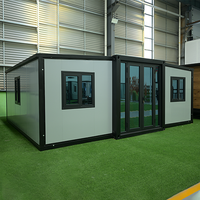 Maison mobile pliable de 20 pieds ou 40 pieds, multi-chambres, préfabriquée, transportable, extensible, en conteneur