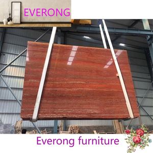 Iran Đỏ travertine đá cẩm thạch tự nhiên cắt để kích thước tường trong nhà trang trí travertine - Product Image 1
