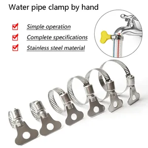 Worm kẹp thép không gỉ Đức Loại Hose kẹp với xử lý - Product Image 4