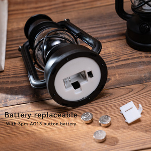 Wholesale Retro Pony Lamp Electronic Candle LED Night Light Outdoor <strong>Christmas</strong> Decoration Kerosene Portable Wind Small <strong>Lantern</strong> - Product Image 4